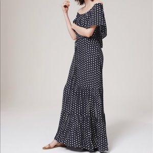 LOFT French Hen Off-the-Shoulder Maxi Dress
